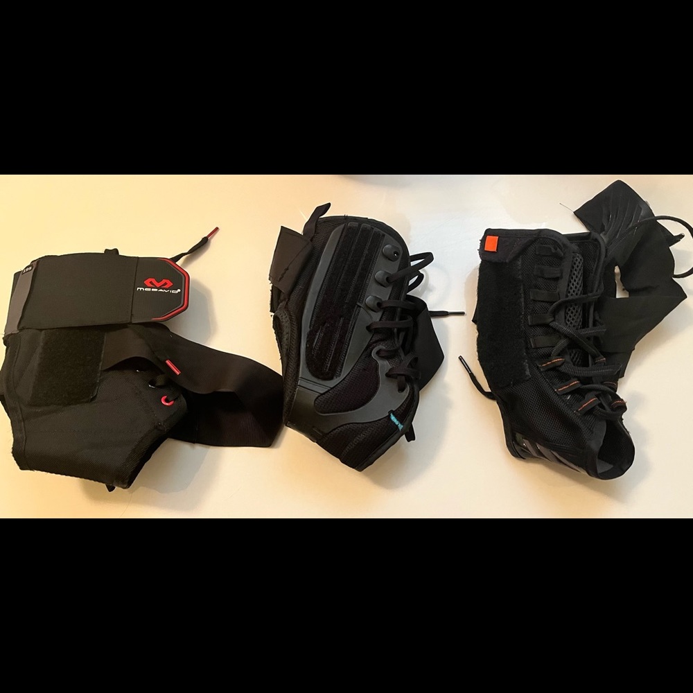 Three Ankle brace/ stabilizers